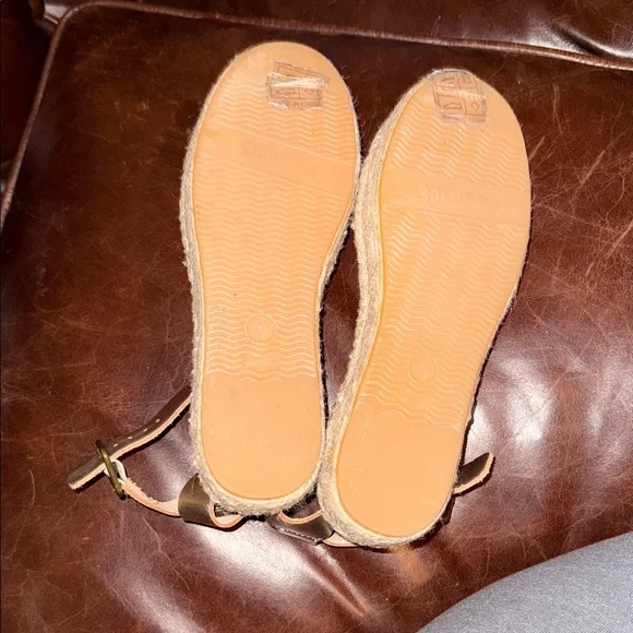 Soludos Gold Espadrille Sandals - Picture 6 of 9